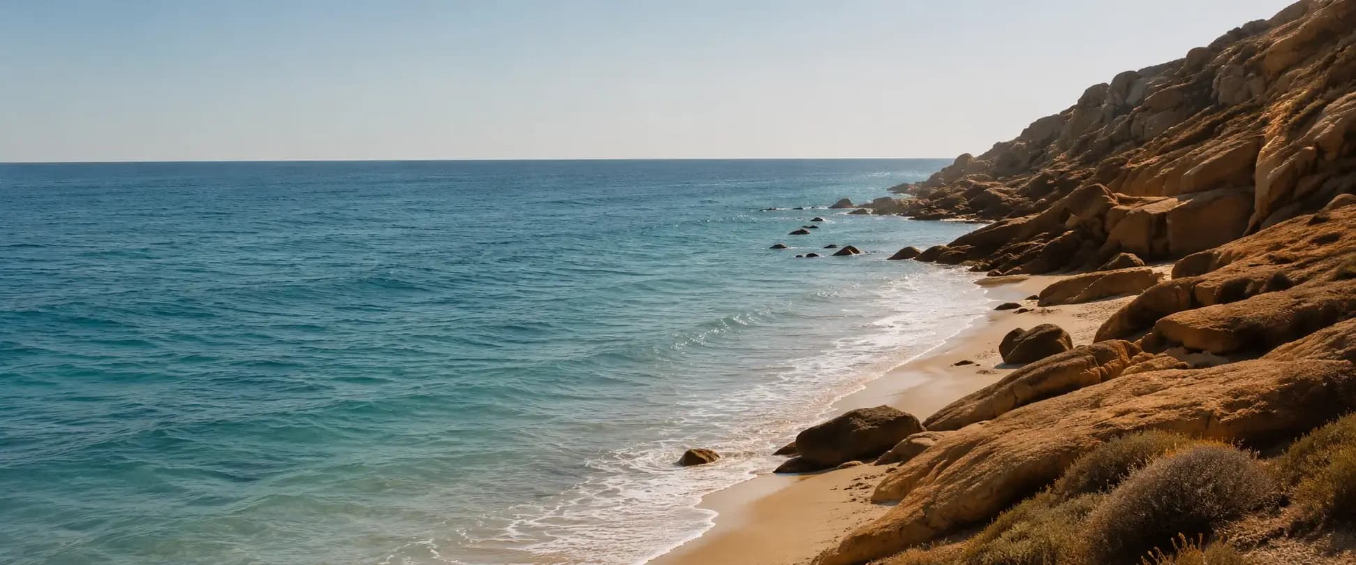 Warm turquoise sea waves background